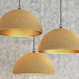 Dome rope chandelier